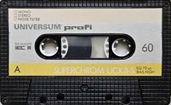 Compact Cassette Universum UCX II-S 60 Type II Chrome 1986 Europe