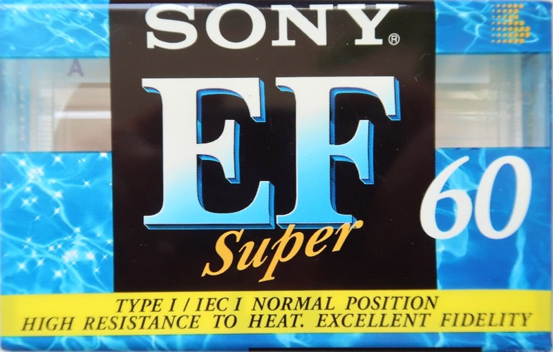 Compact Cassette Sony Super EF 60 Type I Normal 1995 Europe