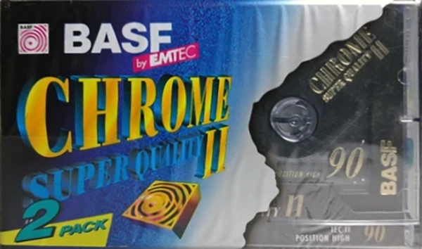 2 pack Emtec Chrome Super Quality II 90 Type II Chrome 2000 Europe