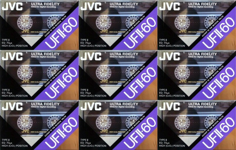 Compact Cassette:  JVC - UFII 60