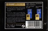 Compact Cassette PORF 60 "FX" Type I Normal Europe