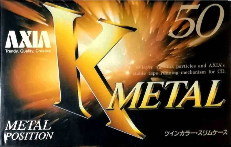 Compact Cassette AXIA K Metal 50 "KMB 50" Type IV Metal 1995 Japan