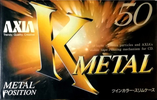 Compact Cassette AXIA K Metal 50 "KMB 50" Type IV Metal 1995 Japan