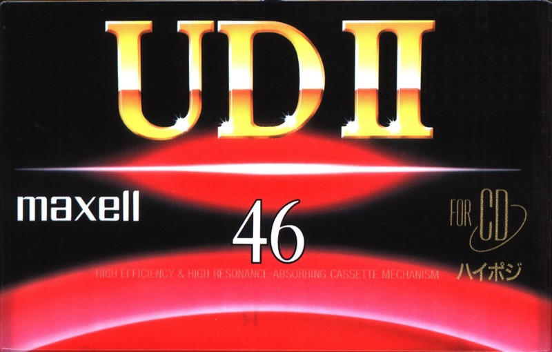 Compact Cassette Maxell UDII / UD2 46 "UD2-46G" Type II Chrome 1994 Japan