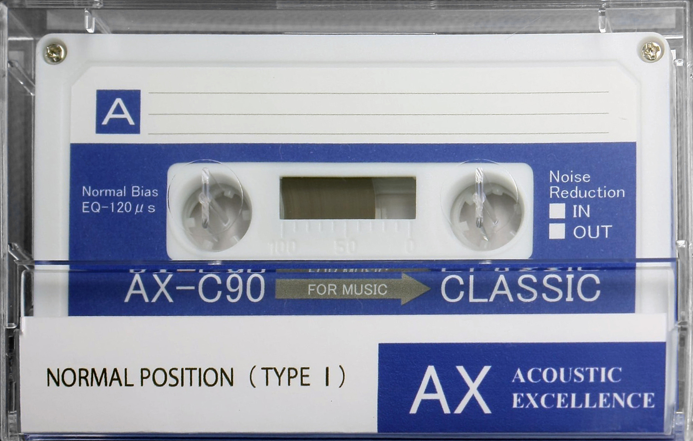 Compact Cassette Classic AX / Blue 90 Type I Normal 2020 Worldwide