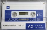 Compact Cassette Classic AX / Blue 90 Type I Normal 2020 Worldwide