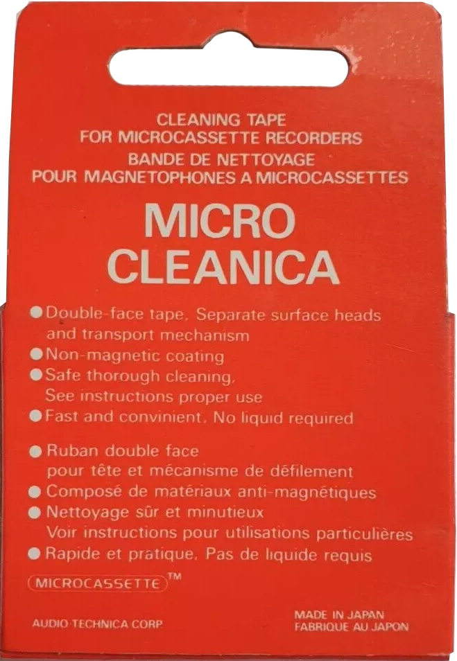Blister audio-technica "AT5004" Cleaning Cassette Japan