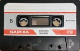 Compact Cassette Saphia 90 Type I Normal USA