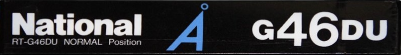 Compact Cassette National Angrom G-DU 46 "RT-G46DU" Type I Normal 1985 Japan