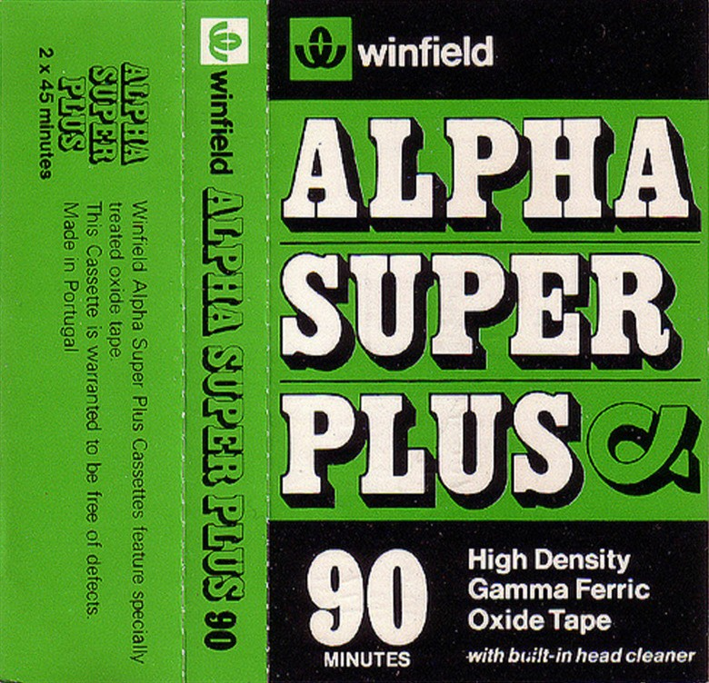 Compact Cassette: Unknown Winfield - Alpha Super Plus 90