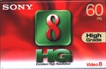 cover of Video8, Hi8, Digital8 Sony HG Type I Normal