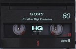 Video8, Hi8, Digital8 Sony HG 30 "Video8 P6-30HG" Type I Normal 1999 Worldwide
