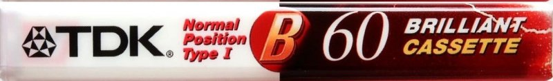 Compact Cassette TDK B 60 Type I Normal 1992 Thailand