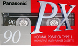 Compact Cassette Panasonic PX 90 "RT-90PXA" Type I Normal 1997 Japan