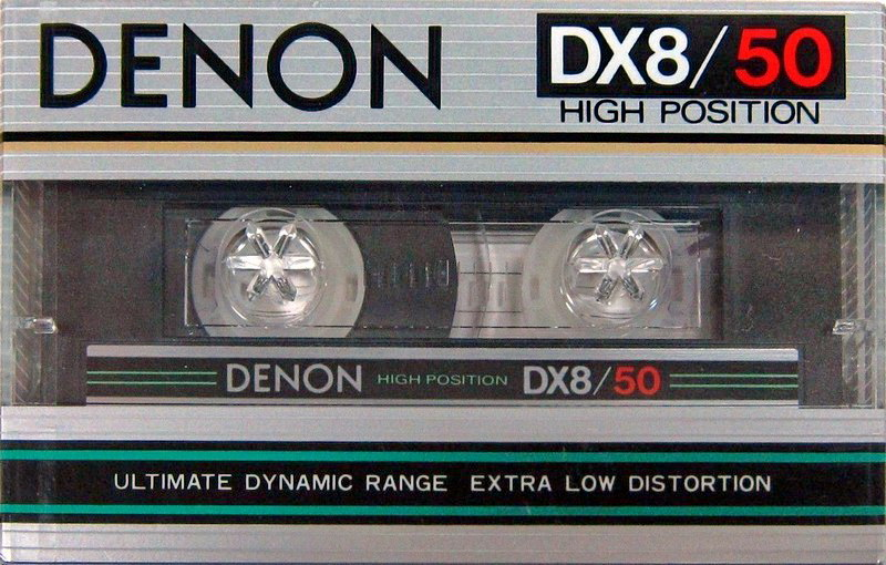 Compact Cassette Denon DX8 50 Type II Chrome 1982 Japan