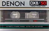 Compact Cassette Denon DX8 50 Type II Chrome 1982 Japan