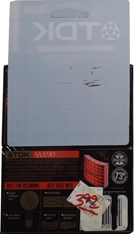 Blister TDK SA-X 90 Type II Chrome 1992 USA