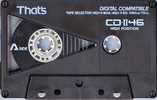 Compact Cassette Thats CD 46 "CD-II" Type II Chrome 1987 Japan