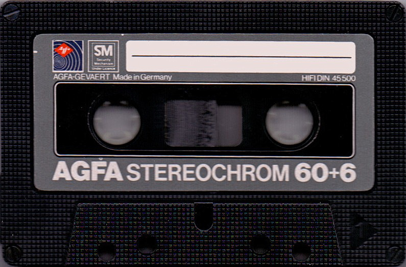 Compact Cassette AGFA Stereochrom 60+6 Type II Chrome 1980 Europe