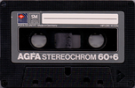 Compact Cassette AGFA Stereochrom 60+6 Type II Chrome 1980 Europe