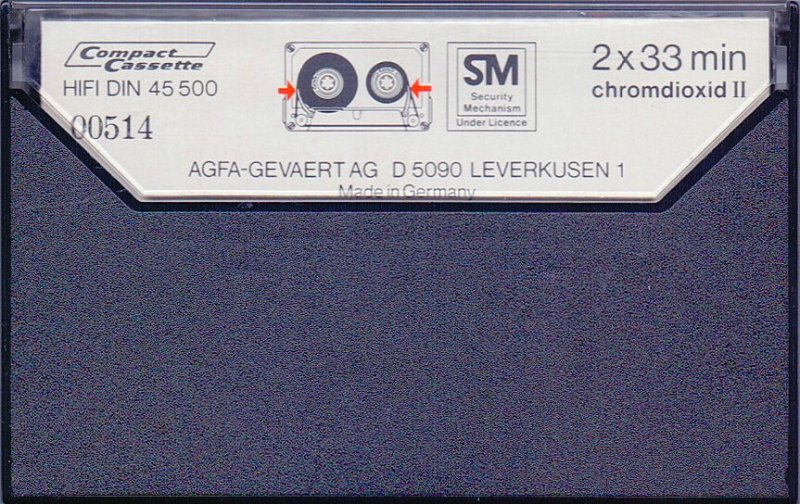 Compact Cassette: AGFA  - Stereochrom 60+6