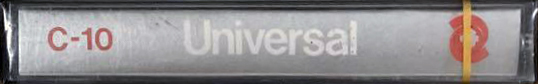 Compact Cassette Universal 10 Type I Normal Unknown Country