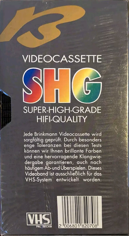 VHS, Video Home System: Unknown Brinkmann -  120