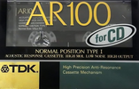 Compact Cassette TDK AR 100 "AR-100K" Type I Normal 1989 Japan
