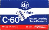 Compact Cassette Drug Fair 60 Type I Normal 1972 USA