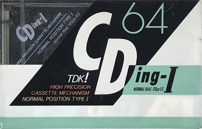 Compact Cassette TDK CDing 1 64 "CDING1-64" Type I Normal 1989 Japan