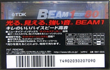 Compact Cassette TDK Beam 1 80 "BM1-80S" Type I Normal 1999 Japan