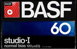 Compact Cassette BASF Studio I 60 Type I Normal 1979 USA