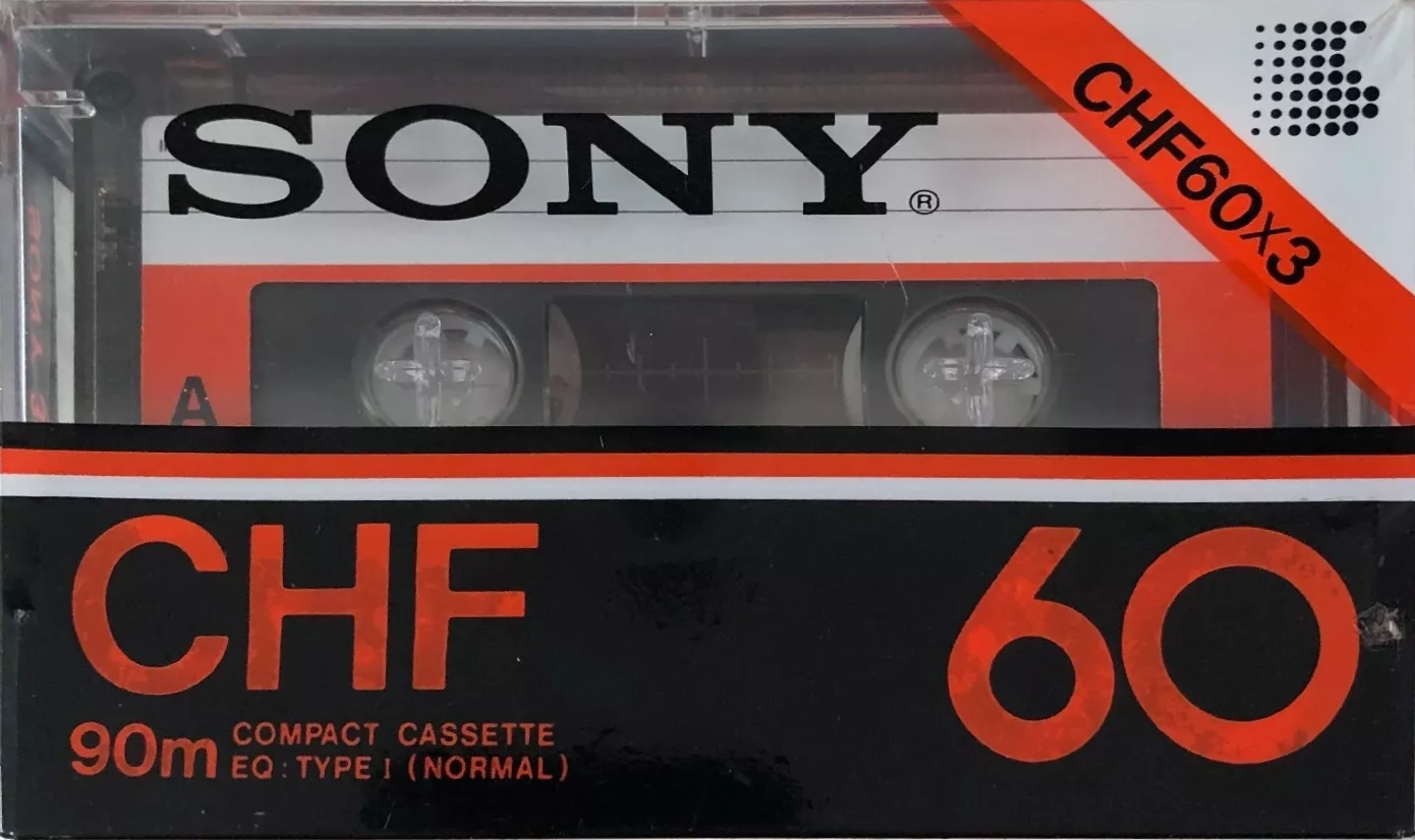 3 pack Sony CHF 60 Type I Normal 1983 Germany