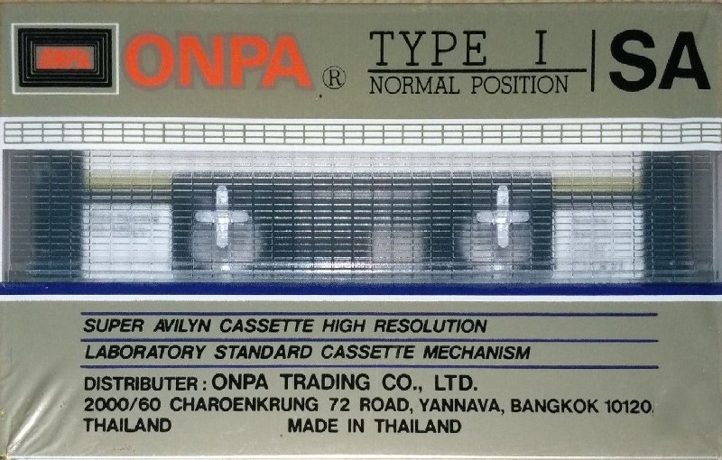 Compact Cassette ONPA SA 46 Type I Normal 1988 Thailand