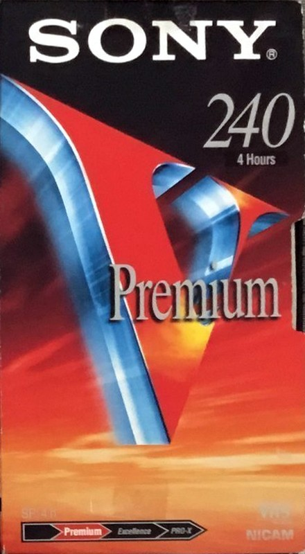 VHS, Video Home System Sony Premium 240 Type I Normal 1999 Europe