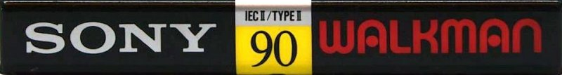 Compact Cassette Sony Walkman 90 Type II Chrome 1988 Europe