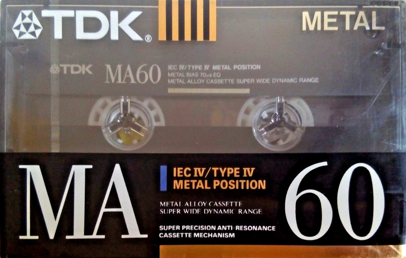 Compact Cassette TDK MA 60 "MA-60SE" Type IV Metal 1990 Europe