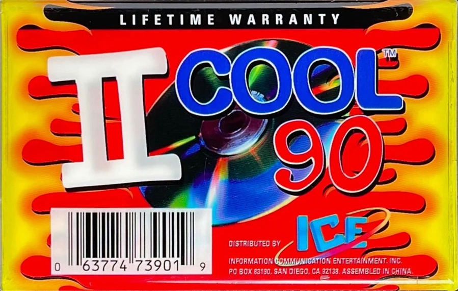 Compact Cassette ICE COOL 90 "Green" Type II Chrome 1996 USA