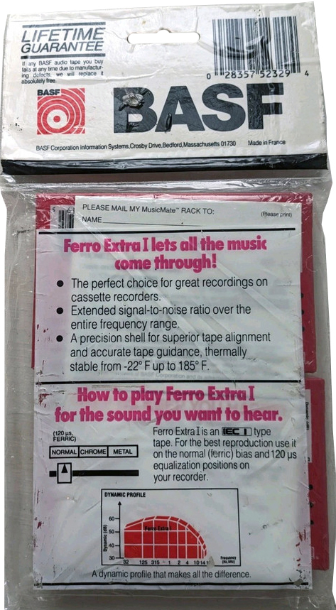 Soft Pack BASF Ferro Extra I 90 Type I Normal 1988 USA