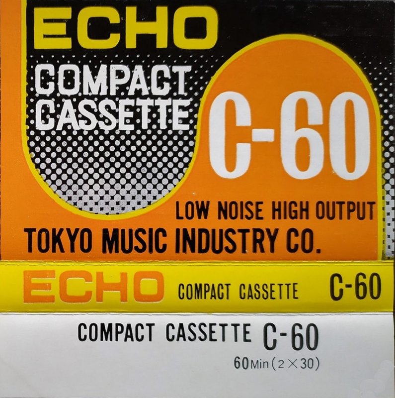 Compact Cassette Echo 60 "Tokio Music Industry Co" Type I Normal 1977 Unknown Country