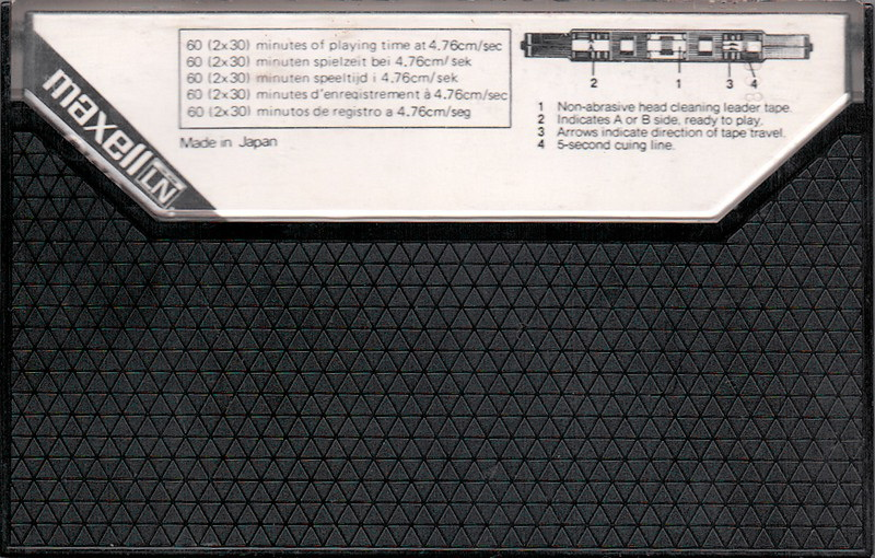 Compact Cassette: Maxell / Hitachi Maxell -  60