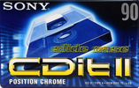 Compact Cassette Sony CDit II 90 "C-90CDIT2C" Type II Chrome 1998 Europe
