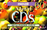 Compact Cassette Maxell Metal CD's 60 "MCDS-60G" Type IV Metal 1994 Japan