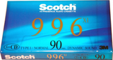 Compact Cassette Scotch 996 X 90 "996X1-90" Type I Normal 1993 Japan