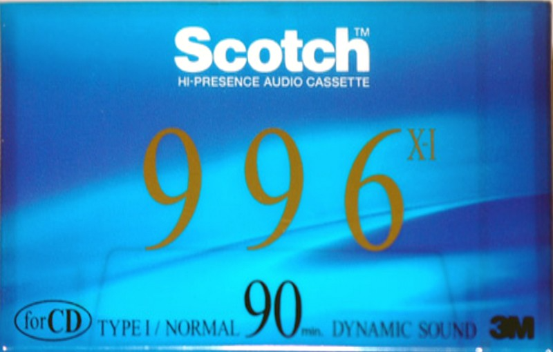 Compact Cassette: 3M Scotch - 996 X-I 90