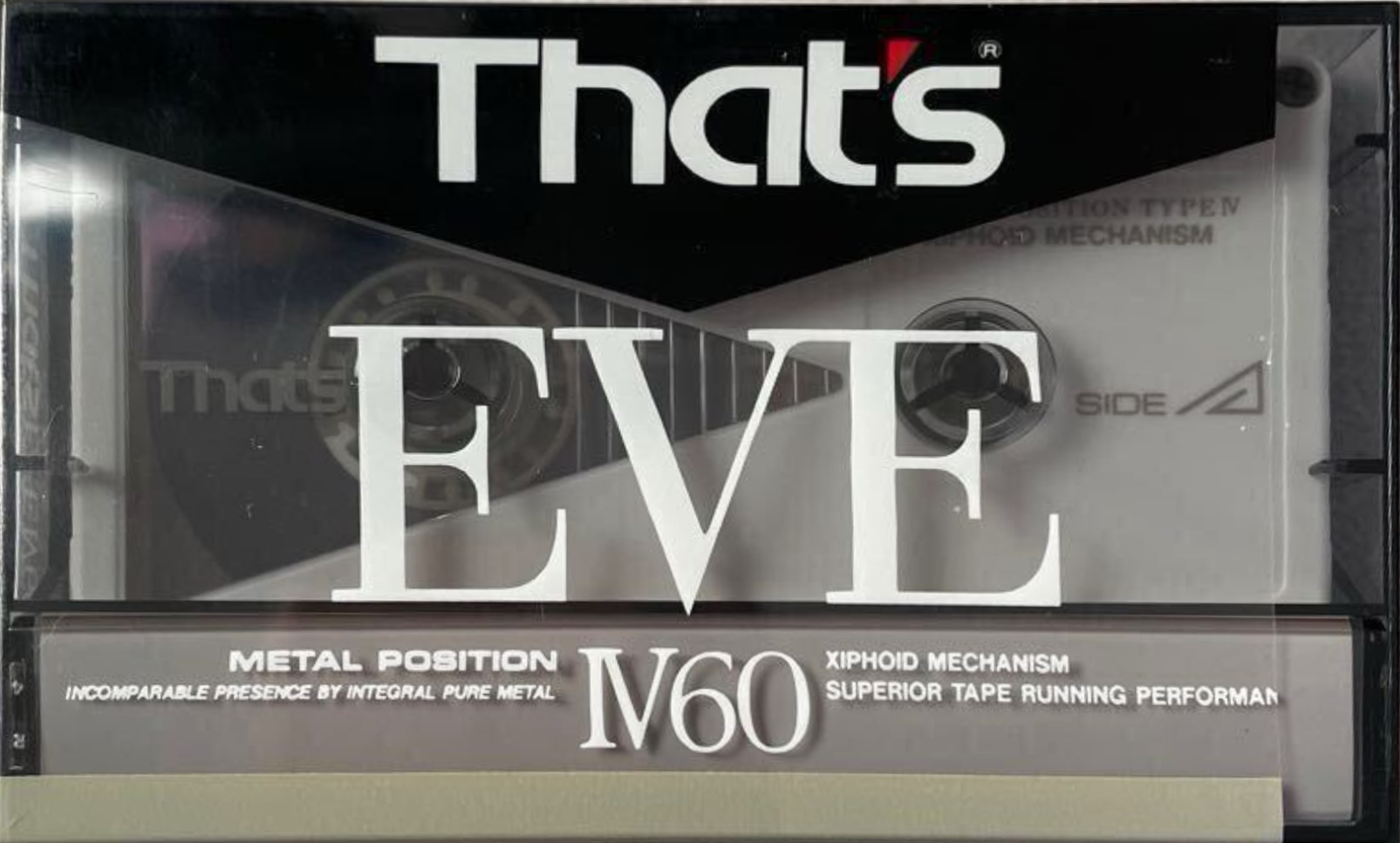 Compact Cassette Thats EVE 60 Type IV Metal 1987 Japan