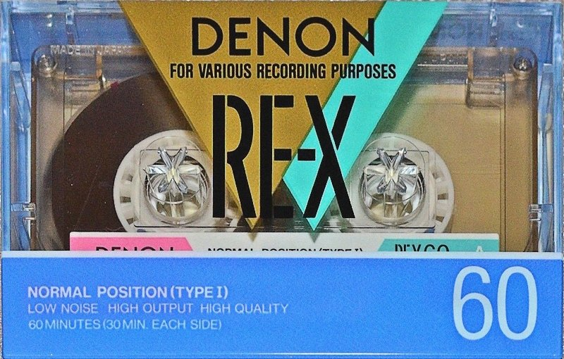 Compact Cassette Denon RE-X 60 Type I Normal 1987 Japan
