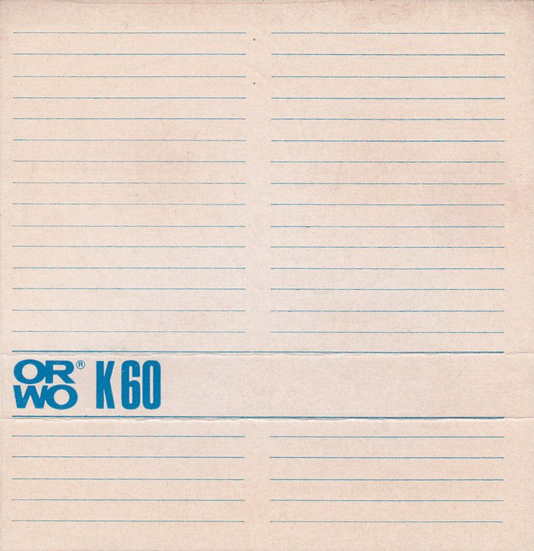 Compact Cassette: ORWO / Dessauer ORWO -  60