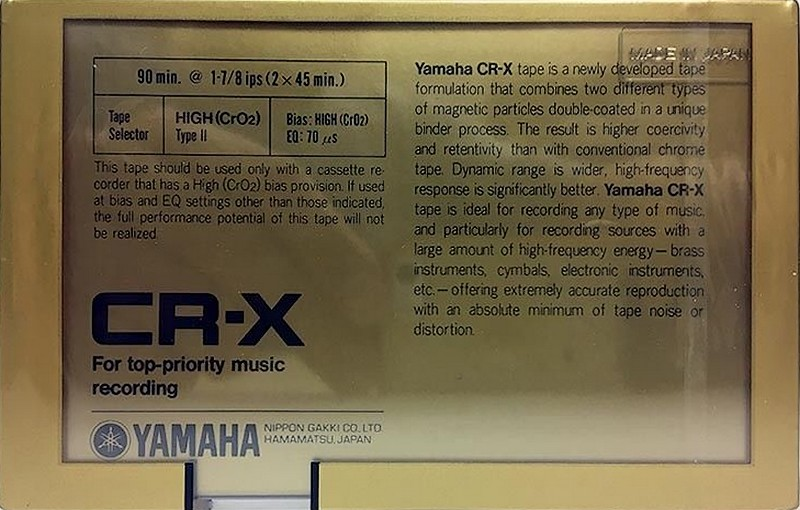 Compact Cassette:  Yamaha - CR-X 90