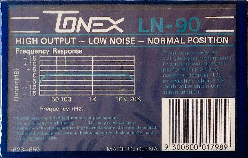 Compact Cassette Tonex LN 90 Type I Normal China